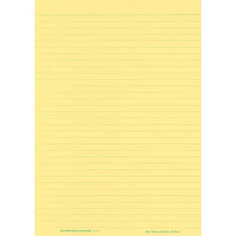 PAD A4 EXECUTIVE YELLOW 80gsm – Razor Stationery