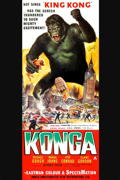 Konga (1961) - Posters — The Movie Database (TMDB)