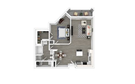 The Parkview - Renovated Floor Plan | Cortland Addison Circle