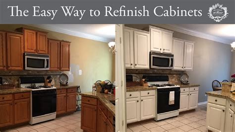 The Easy Way To Refinish Kitchen Cabinets You