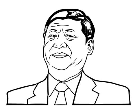 Xi Jinping coloring page - Download, Print or Color Online for Free