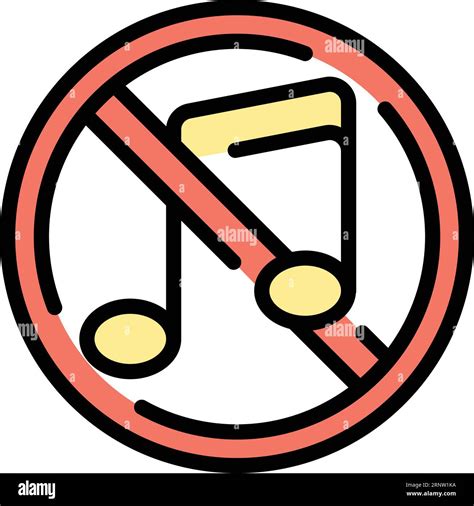 No music icon outline vector. School education. Learning study color flat Stock Vector Image ...