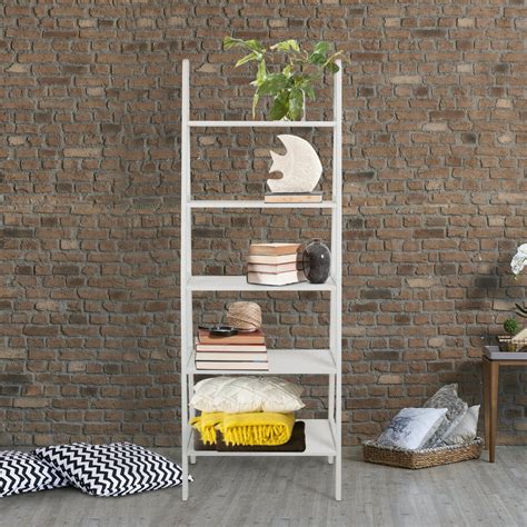 Casual Home 5-Shelf Ladder Bookcase - White - Walmart.com - Walmart.com