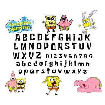 Spongebob font by elegtx | TPT