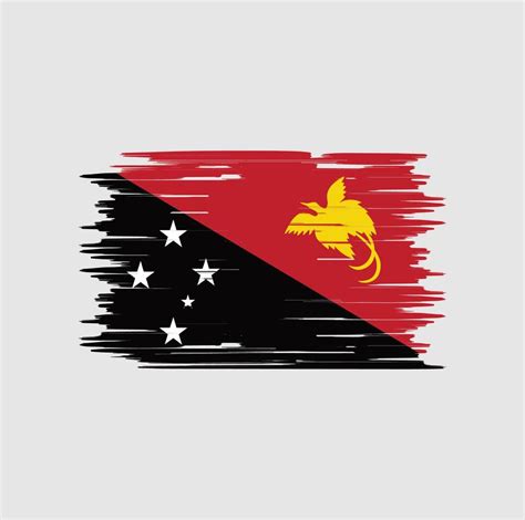 Papua New Guinea Flag Brush. National Flag 6234395 Vector Art at Vecteezy