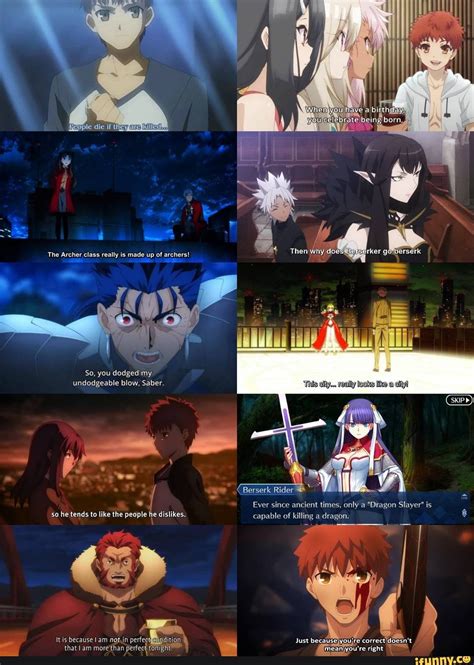 Found on iFunny | Fate stay night anime, Fate anime series, Anime funny