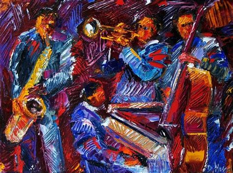 Debra Hurd Original Paintings AND Jazz Art: Jazz Abstract Music art ...