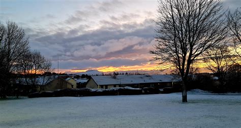 Ballymena sunrise(with Slemish making an appearance) : r/northernireland