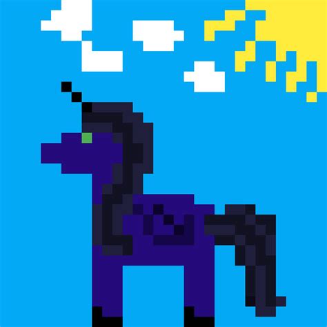 Pixilart - Nightmare the unicorn. by CrystalGlare