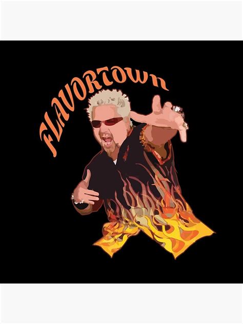 "Guy Fieri Flavortown" Throw Pillow by srucci | Redbubble