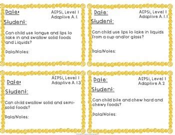 No Prep Adaptive Skills Assessment Cards aligned w/AEPS | TpT