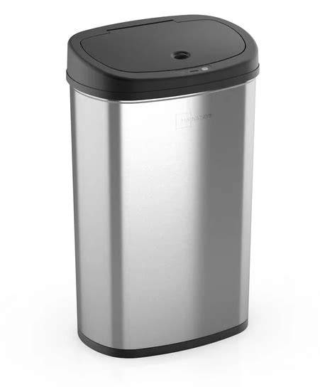 Motion Sensor Trash Can 13 Gallon Garbage Touchless Automatic Stainless Steel – MIBOTE