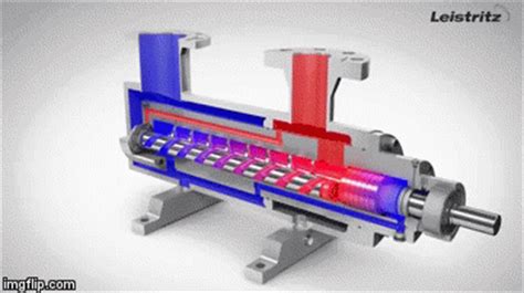 Twin Screw Pump Animation