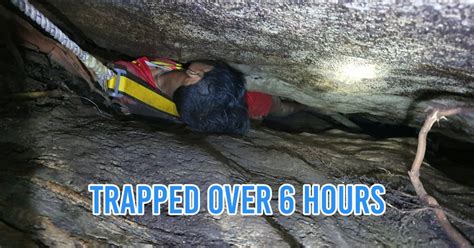 Man Rescued After Getting Stuck Between Rocks In A Cave