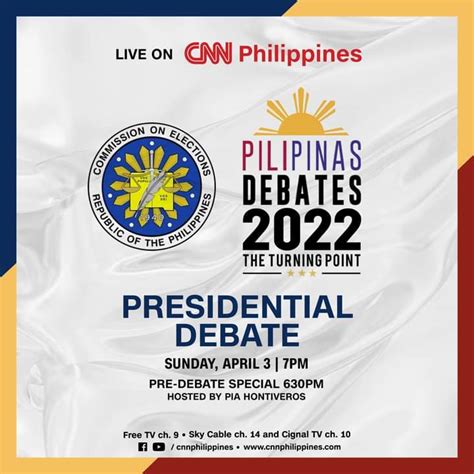 9 out of 10 presidential candidates will join the Pilipinas Debates ...