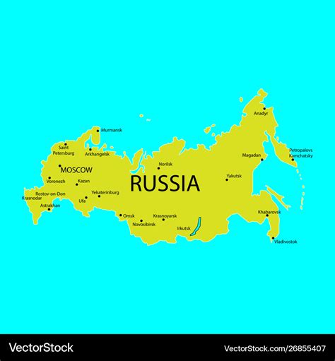 City Map Of Russia - Viole Jesselyn