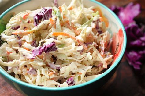 Red Cabbage Creamy Coleslaw - Heidi's Home Cooking