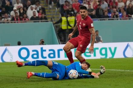 Switzerlands Goalkeeper Gregor Kobel Saves During Editorial Stock Photo ...