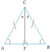 prove that the angles opposite to equal sides of an isosceles triangle are equal Using the above ...