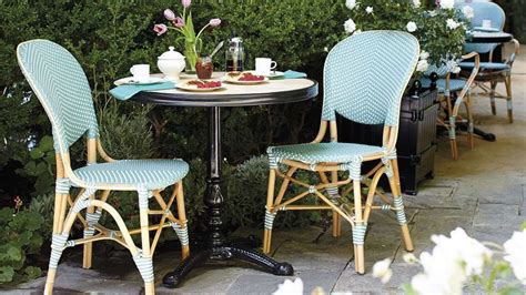 Paris Side Chairs and Tables | Paris bistro, Patio decor, Bistro furniture