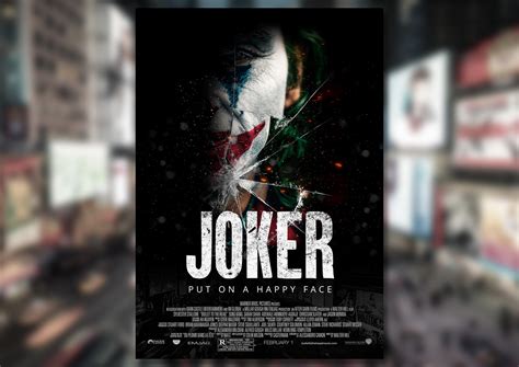 joker movie poster on Behance