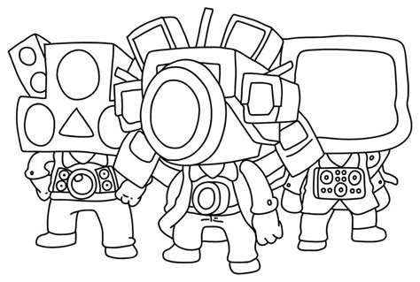 TV Man Coloring Pages - Coloring Pages For Kids And Adults | Coloring ...