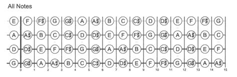 banjo fretboard diagram