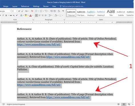 How to create a hanging indent in MS Word - OfficeBeginner