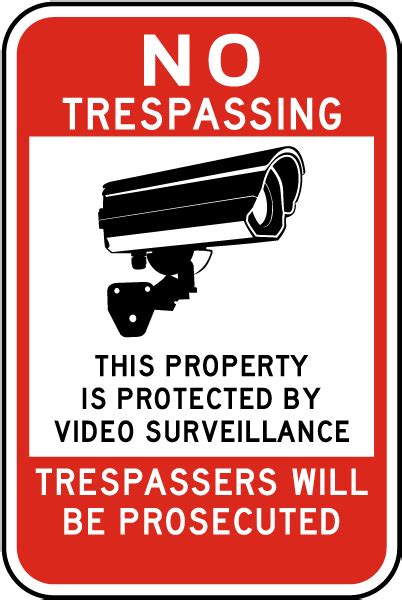 No Trespassing Video Surveillance Sign - Get 10% Off Now