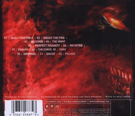 Classic Rock Covers Database: Disturbed - Indestructible (2008)