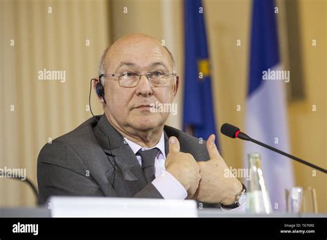 New French Minister of Finance Michel Sapin and Wolfgang Schäuble - joint press conference in ...