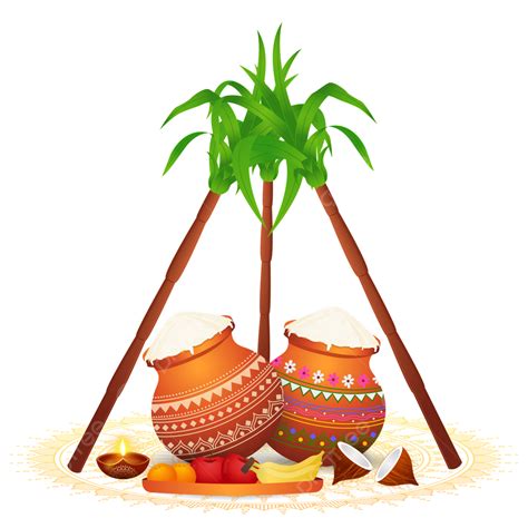 Pongal Festival Clipart Hd PNG, Happy Pongal Festival Traditinal ...