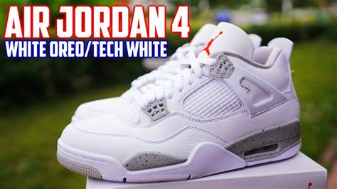 Air Jordan 4 White Oreo (Tech White) Review and On-Feet! - YouTube