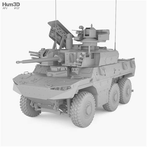 EBRC Jaguar 3D model - Download Fighting Vehicle on 3DModels.org