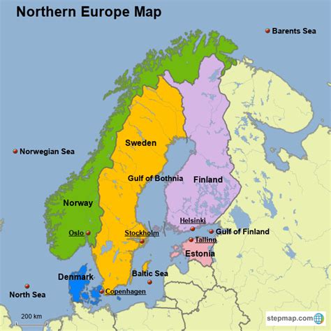 Map Of Northern Europe Countries And Capitals 25 Cate - vrogue.co
