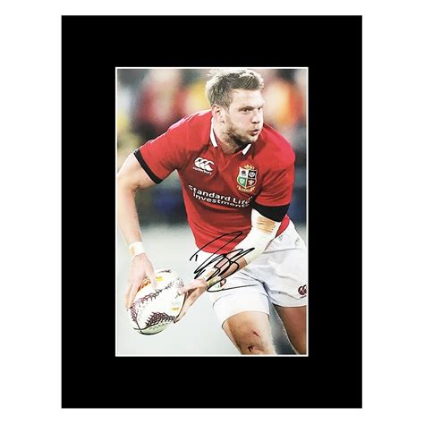 Signed Dan Biggar Photo Display - Lions Rugby Fly Half