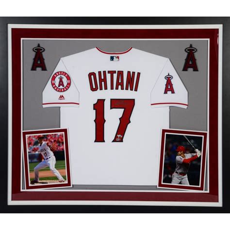 Shohei Ohtani Los Angeles Angels Deluxe Framed Autographed Majestic White Authentic Jersey – L.A ...
