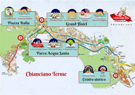 Mappa Chianciano Terme, courtesy ufficio stampa del Paese di Babbo Natale — Giorni Rubati