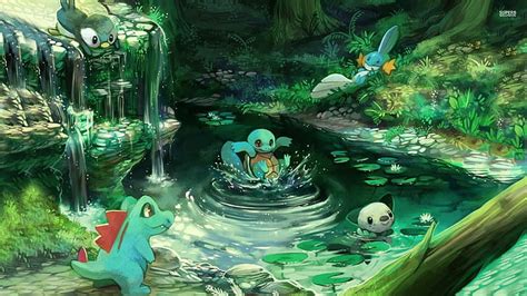 1920x1080px | free download | HD wallpaper: waterfall, play, Pokémon ...