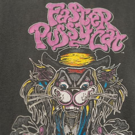 1990 Vintage Faster Pussycat Tour T-Shirt - Gem