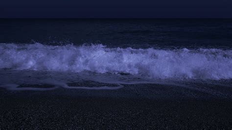 Fall Asleep with Powerful Waves at Night on Museddu Beach - Ocean Sounds for Deep Sleeping - YouTube