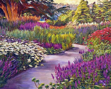 Spring Garden Path Painting by David Lloyd Glover - Pixels