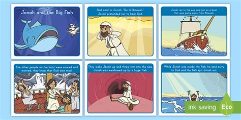 Jonah and the Big Fish Story Cards (Hecho por educadores)