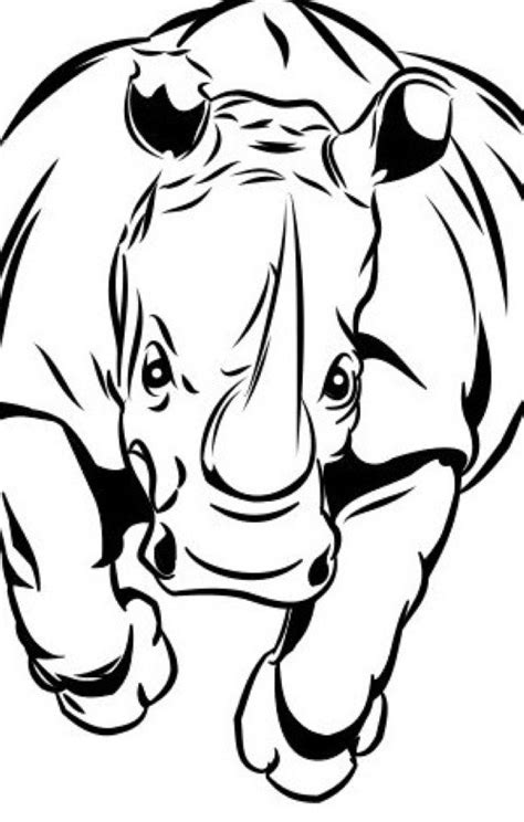 Rhino Line Drawing | Free download on ClipArtMag