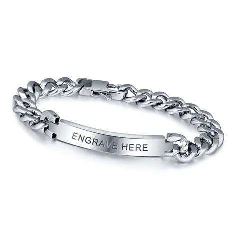 Personalised Titanium Steel Bracelet | Your Jewellery Shop NZ