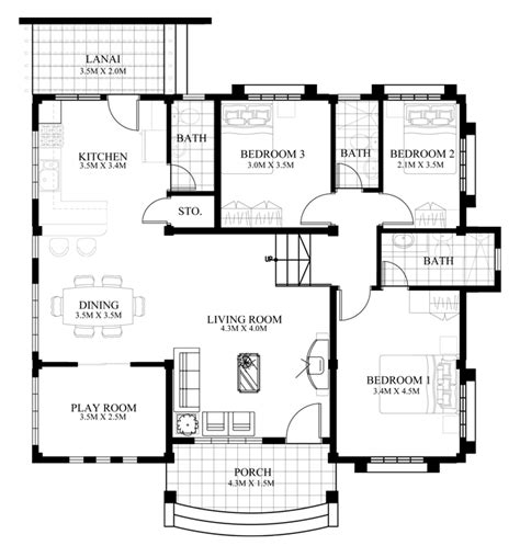 Single Storey House Floor Plan Design - floorplans.click