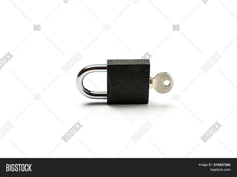 Padlock Key Isolated Image & Photo (Free Trial) | Bigstock