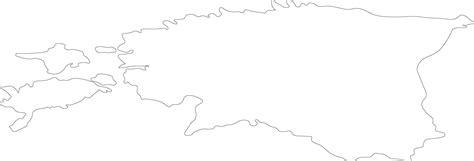 Estonia outline map 38096164 Vector Art at Vecteezy