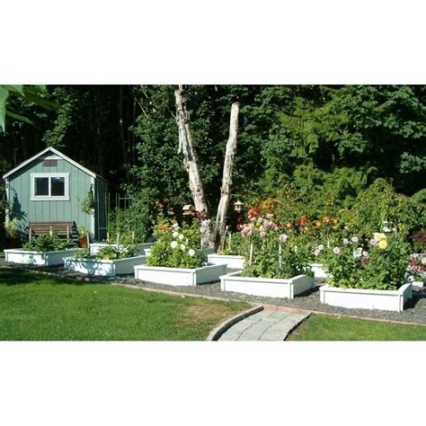 Recycled Plastic Raised Garden Bed - 4' x 8' x 11" | Raised garden beds ...