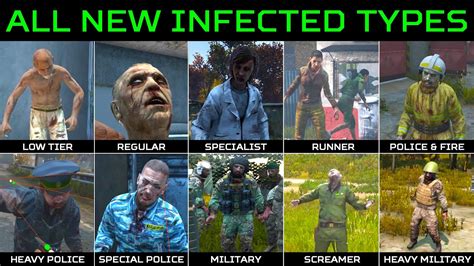 [UPDATE] The 10 Infected Types of DayZ 1.13 | Zombie variants explained - YouTube